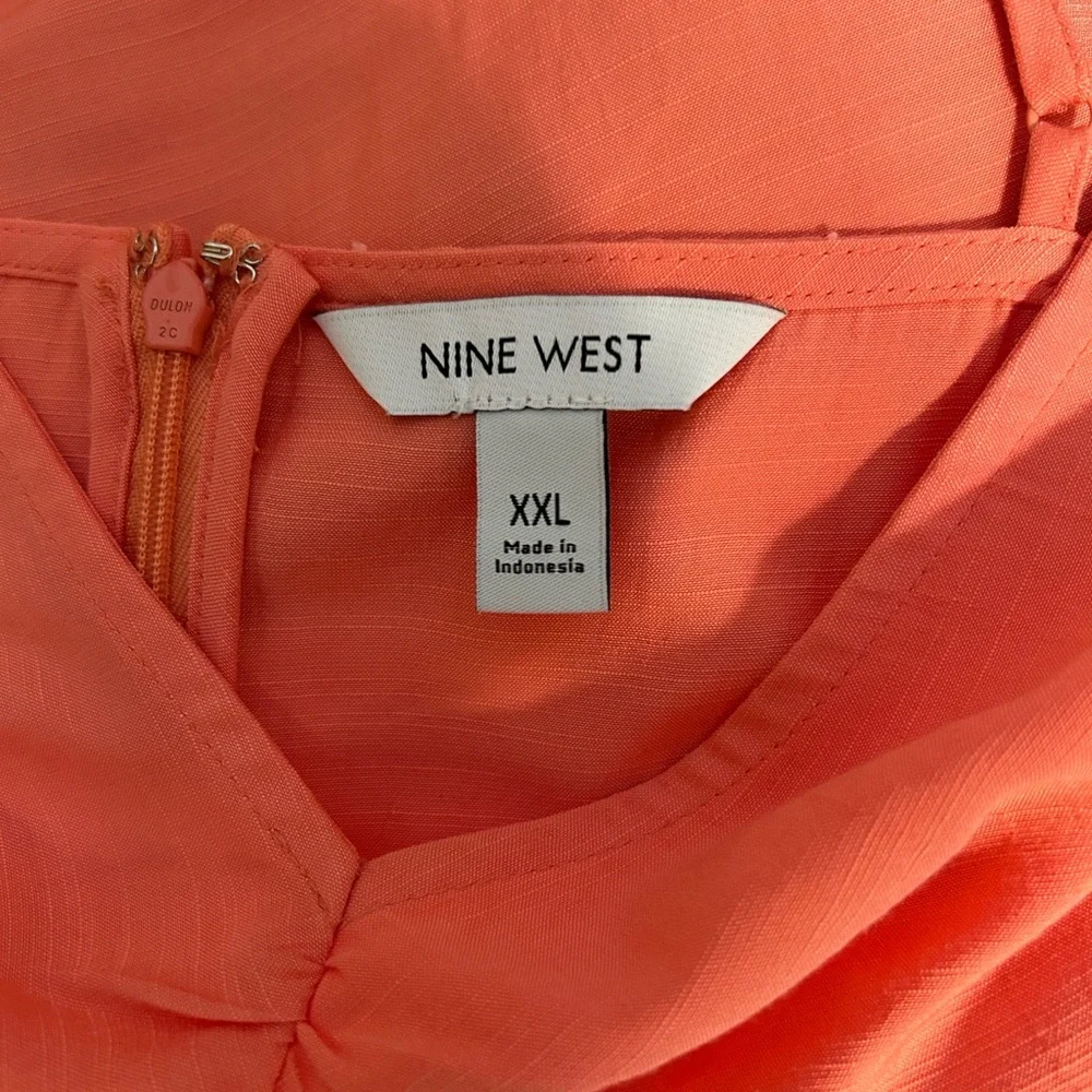 Nine West Vibrant Coral Dress - Picture 11 of 12